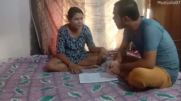 Indian Home tutor fucking sexy teen student at home, enjoy with clear audio